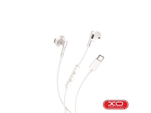 AUSCULTADORES STEREO COM FIOS E MICROFONE IPX5 BRANCO XO 1