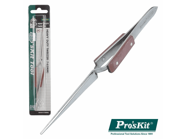 PINÇA PLANA AÇO INOXIDÁVEL 165MM PROSKIT 1