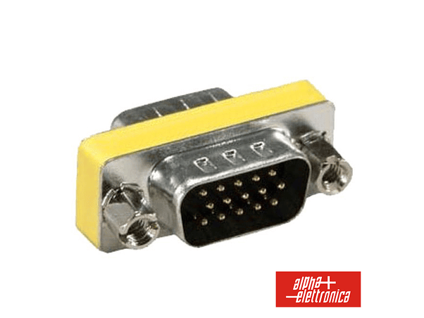 FICHA ADAPTADORA VGA 15P HD MACHO / VGA 15P HD MACHO 1