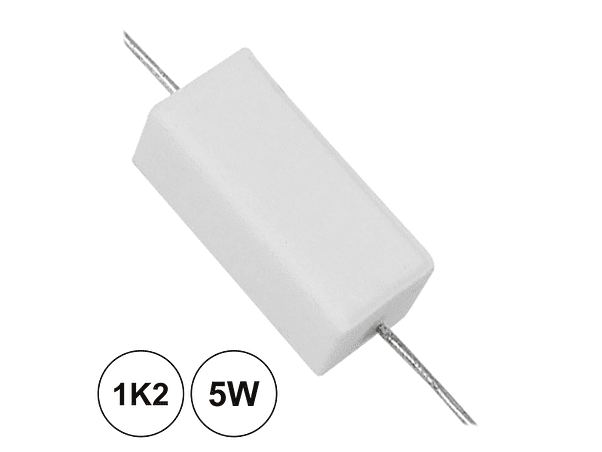 RESISTÊNCIA BOBINADA 1K2 5W 1