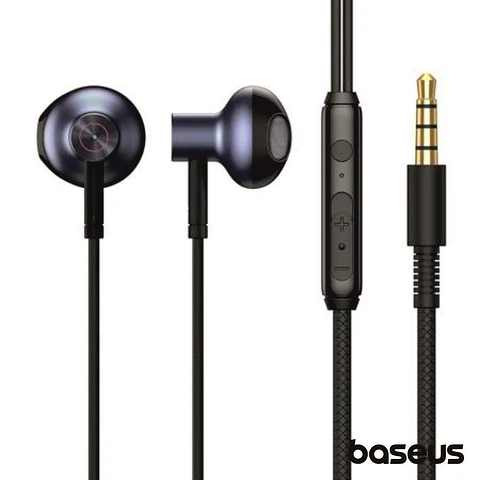 AUSCULTADORES STEREO ENCOK COM MIC AZUL BASEUS