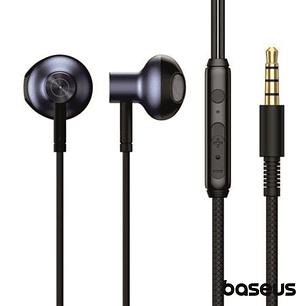 AUSCULTADORES STEREO ENCOK COM MIC AZUL BASEUS