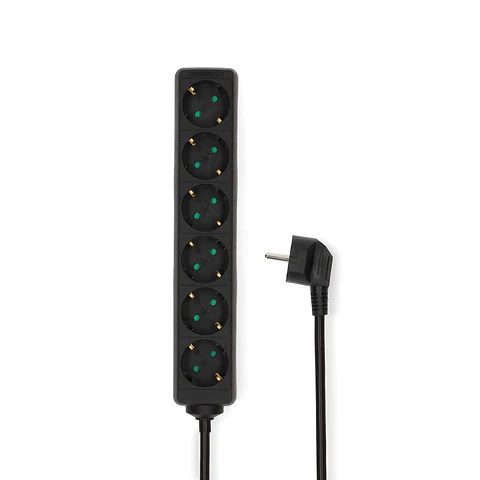 TOMADA ELÉTRICA COM 6 SAÍDAS INTERRUPTOR PROTEÇÃO 3M NEDIS
