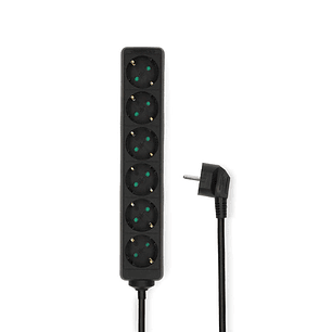 TOMADA ELÉTRICA COM 6 SAÍDAS INTERRUPTOR PROTEÇÃO 3M NEDIS