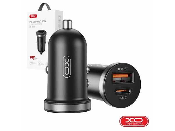 ADAPTADOR ISQUEIRO USB-A PD 3.0 / USB-C 30W XO 1