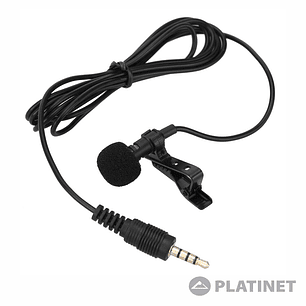 MICROFONE LAPELA PRETO