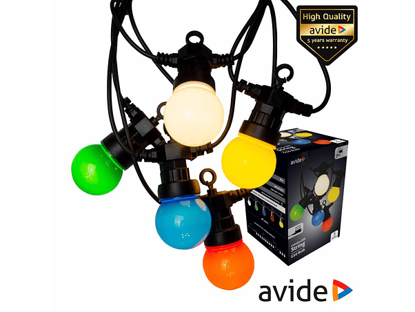 CORRENTE DE ILUMINAÇÃO COM LÂMPADAS RGB 5M AVIDE 1