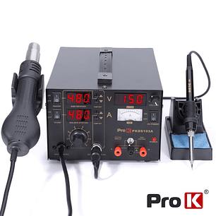 ESTAÇÃO DE SOLDAR E DESSOLDAR SMD AR QUENTE COM 5V/1A PROK