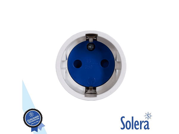 FICHA SCHUKO FÊMEA 16A/250V BRANCO SOLERA 1