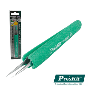 PINÇA COM PONTAS PLANAS FINAS PROSKIT