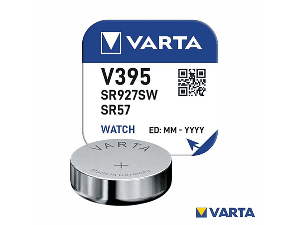 PILHA ÓXIDO PRATA BOTÃO V395/SR927SW/SR57 1.55V VARTA 1
