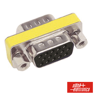 FICHA ADAPTADORA VGA 15P HD FÊMEA / VGA 15P HD FÊMEA