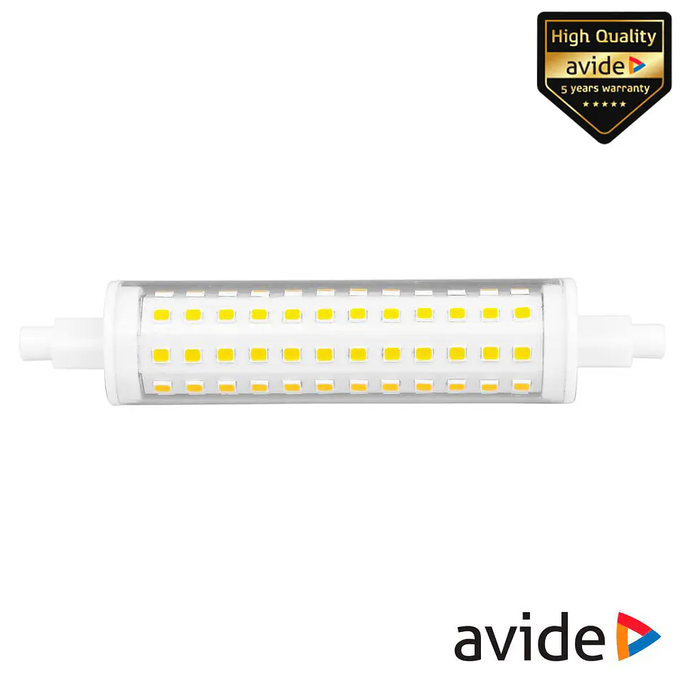 LÂMPADA R7S 9W 230V LED 118MM 6400K AVIDE 1