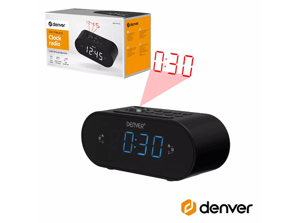 RELÓGIO DESPERTADOR FM DIGITAL DENVER 1