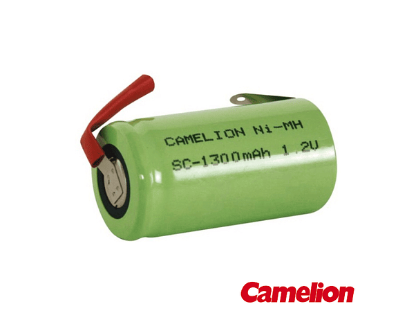 BATERIA NI-MH SC 1.2V 1300MA COM PATILHAS 1