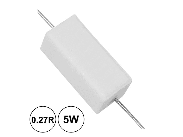 RESISTÊNCIA BOBINADA 0.27R 5W 1