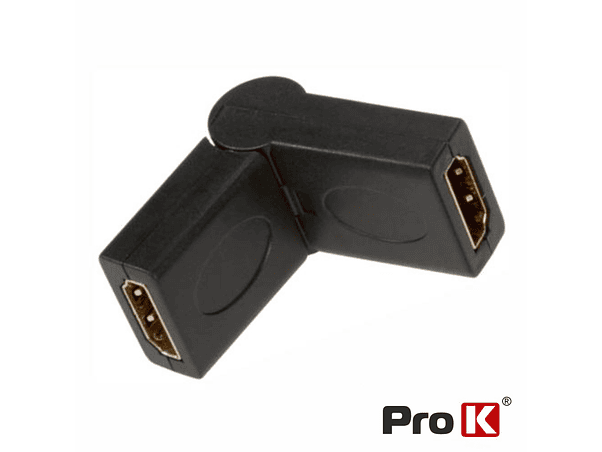 FICHA ADAPTADORA HDMI FÊMEA / FÊMEA ROTATIVA 180 PROK 1