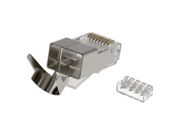 FICHA RJ45 MODULAR 8P8C CAT6 UTPARAFTP METÁLICA 1