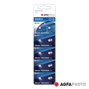 PILHA BOTÃO ALCALINA AG4 1.5V 10X BLISTER AGFAPHOTO