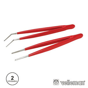 CONJUNTO 2 PINÇAS COM PONTAS CURVAS E PLANAS VELLEMAN