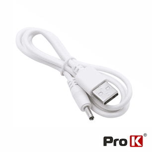 CABO ALIMENTAÇÃO USB-A 2.0 / DC 3.5MM BRANCO PROK
