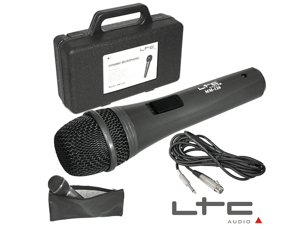 MICROFONE DINÂMICO COM CABO/MALA/BOLSA 80HZ-20KHZ LTC 1