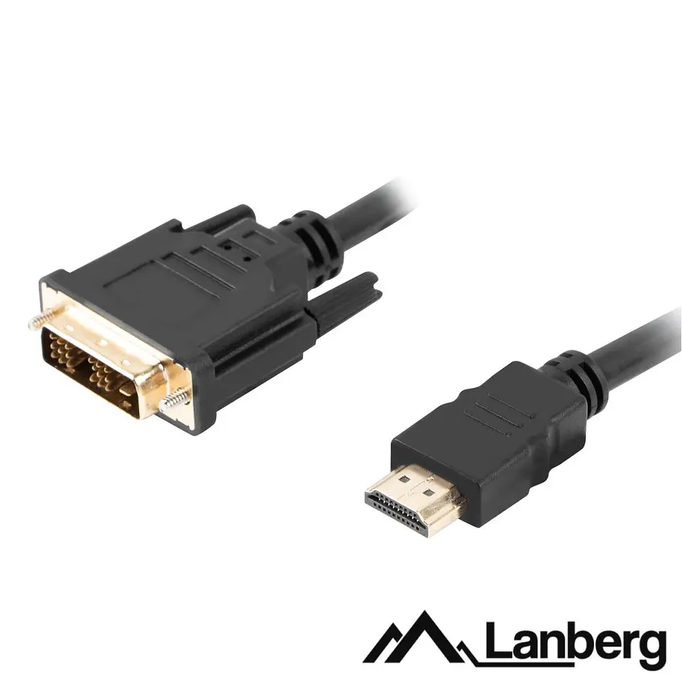 CABO HDMI MACHO / DVI-D SINGLE LINK MACHO 1.8M LANBERG 1