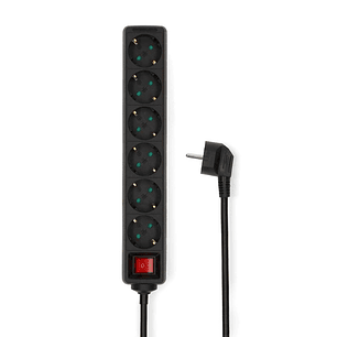 EXTENSÃO ELÉTRICA 6X SCHUKO COM INTERRUPTOR 1.5M