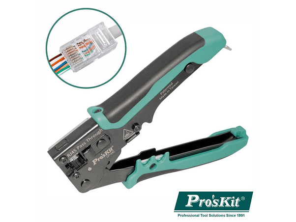 ALICATE DE CRAVAR FICHAS 8V8COMRJ45 PROSKIT 1