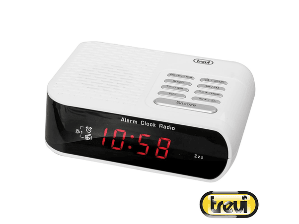 RELÓGIO DESPERTADOR DIGITAL BRANCO TREVI 1