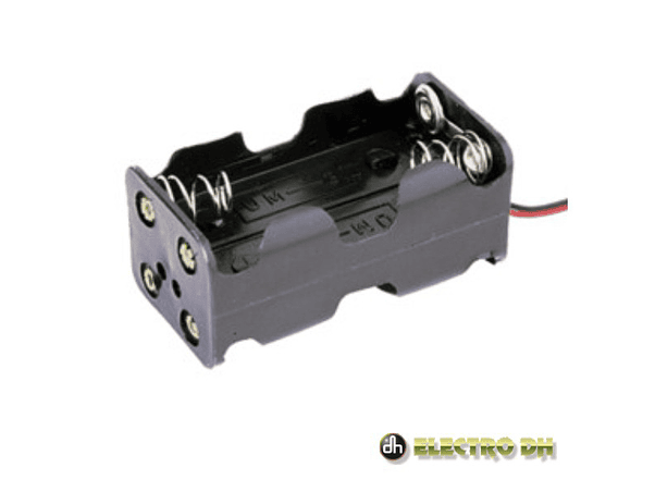 SUPORTE PARA 4 PILHAS AA COM FIOS EDH 1