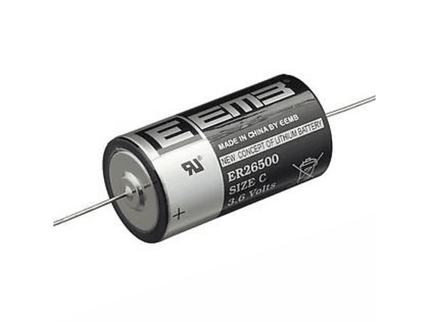 PILHA LI-SOCL2 LR14/C ER26500 TERMINAIS COM FIOS 3.6V 9000MA 1