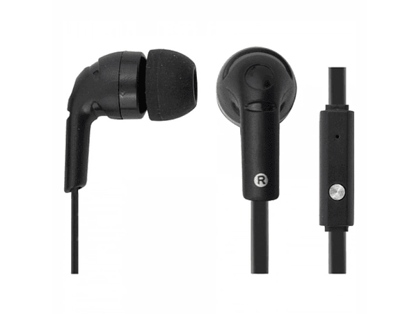 AUSCULTADORES STEREO COM FIOS PRETOS 1