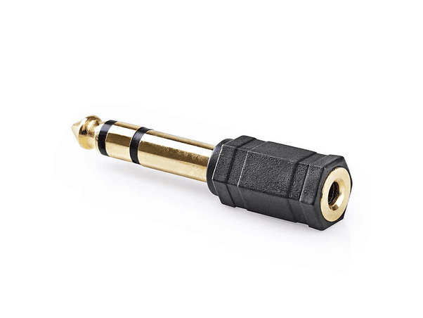 FICHA ADAPTADORA JACK 6.35MM MACHO / JACK 3.5MM FÊMEA 1