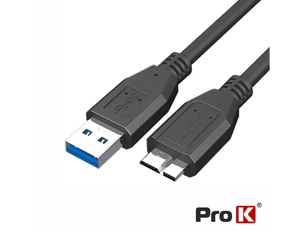 CABO USB-A 3.0 MACHO / MICRO USB-B MACHO 1M PROK 1