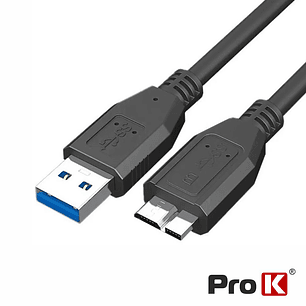 CABO USB-A 3.0 MACHO / MICRO USB-B MACHO 1M PROK