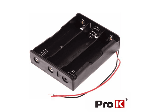 SUPORTE PARA 3 PILHAS 18650 PROK 1