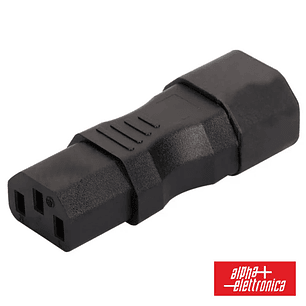 FICHA ALIMENTAÇÃO IEC C13 FÊMEA PARA IEC C14 MACHO