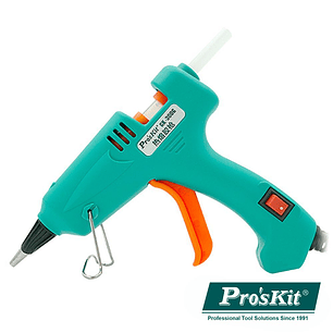 PISTOLA DE COLA QUENTE 20W COM 12 BARRAS COLA PROSKIT