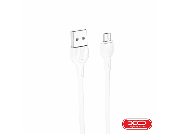 CABO USB-A MACHO PARA MICRO USB MACHO 1M BRANCO XO 1