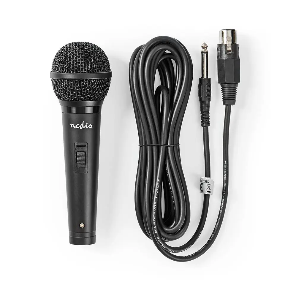 MICROFONE VOZ DINÂMICO UNIDIRECIONAL PRETO 1