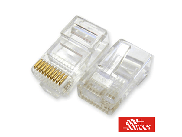 FICHA TELEFONE RJ50 MODULAR 10P10C 1