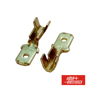 TERMINAL FASTON MACHO 6.35MM CABO 0.5-2MM