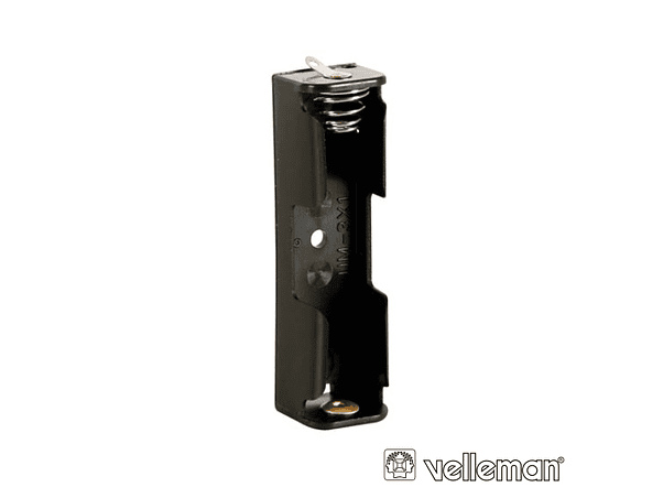 SUPORTE PARA 1 PILHA AA COM TERMINAIS PARA SOLDAR VELLEMAN 1
