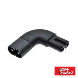 FICHA ALIMENTAÇÃO IEC C7 FÊMEA PARA IEC C8 MACHO 90º