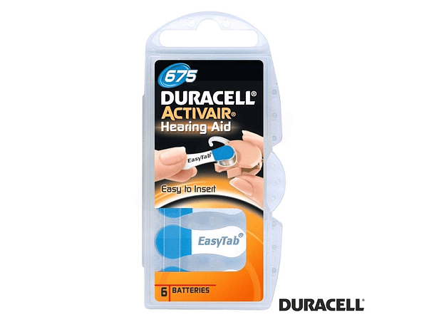 PILHA BOTÃO DA675 HEARING AID 6X BLISTER DURACELL 1