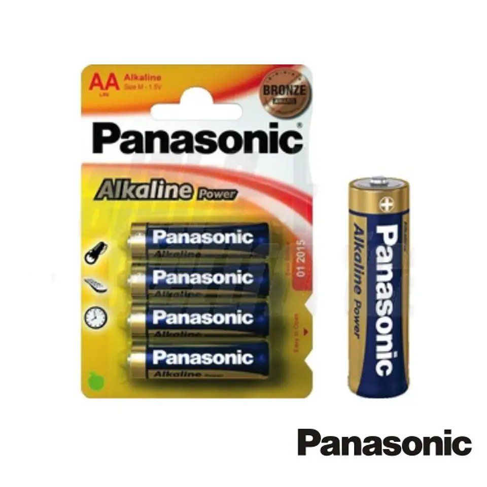PILHA ALCALINA LR6/AA 1.5V 4X BLISTER PANASONIC 1