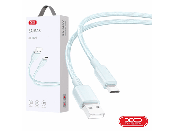 CABO USB-A MACHO / MICROUSB MACHO 1M BRANCO XO 1
