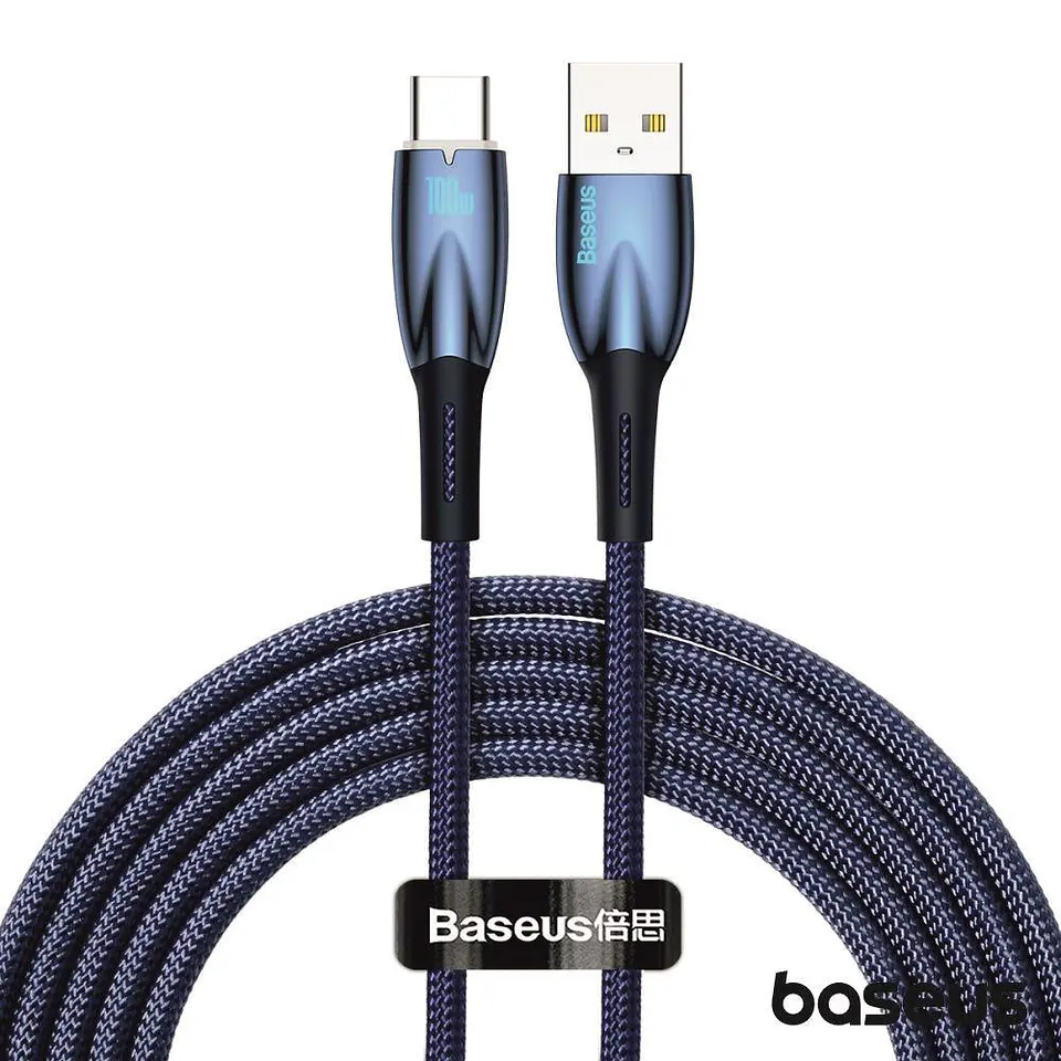 CABO USB-A MACHO PARA USB-C MACHO 100W 2M GLIMMER BASEUS 1