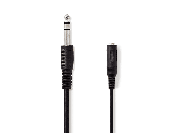 CABO JACK 6.35MM MACHO / 6.35MM FÊMEA 5M STEREO 1